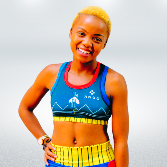 Ngwane Blue Sports Bra